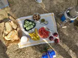 breakfast at the champing spot