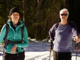 my dad and me on ski tours
